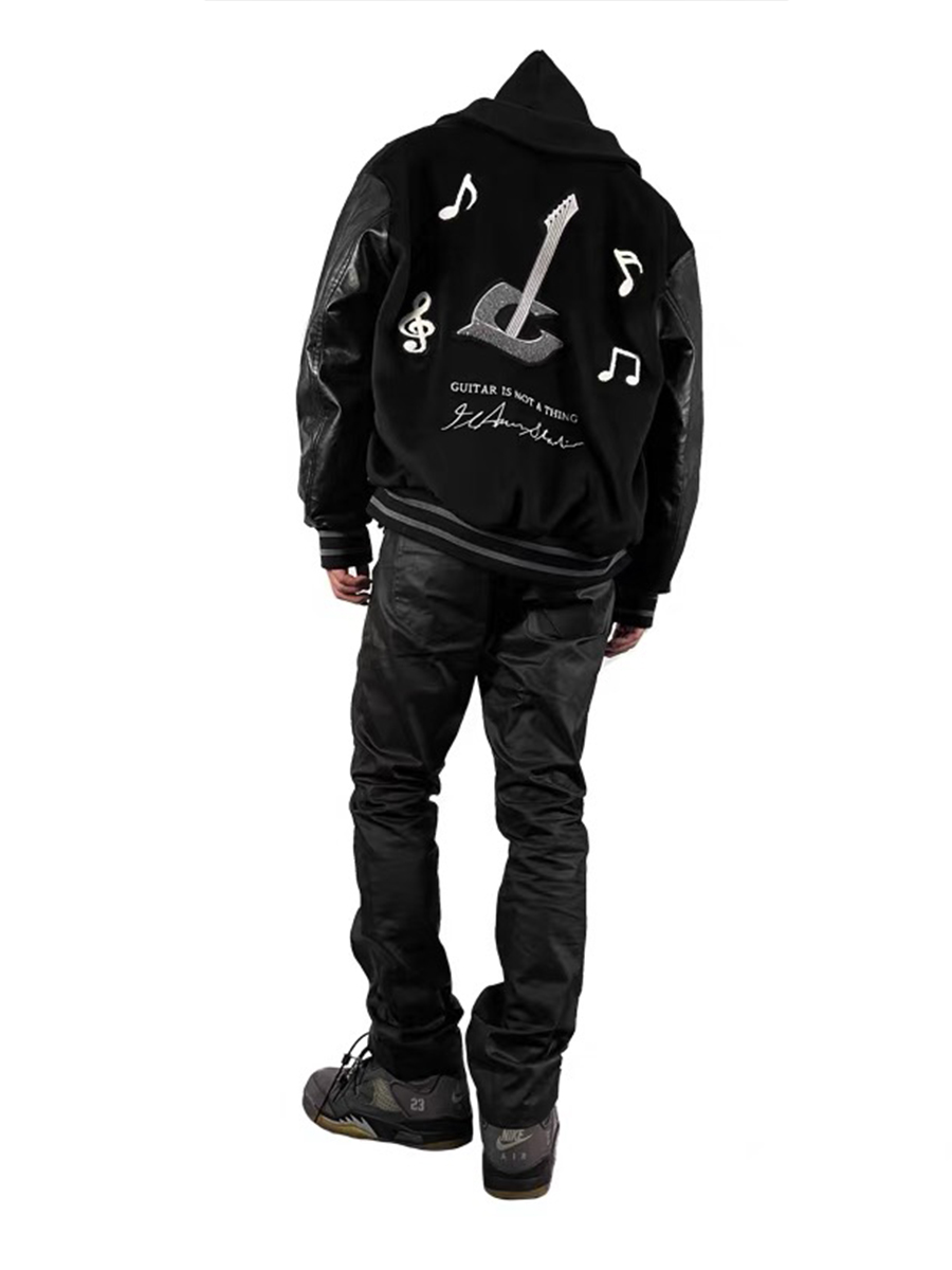 Black Waxed Coating Straight-Leg Jeans with Flared Slim Fit and Stacked Effect - Trendy Y2K Long Pants for Modern Style Black Waxed Coating Straight-Leg Jeans with Flared Slim Fit and Stacked Effect - Trendy Y2K Long Pants for Modern Style