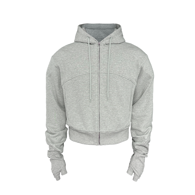 Boxer Hoodie with Five-Finger Gloves and Shoulder Armor, Fitted Style, Perfect for Boxing and Training, Sporty and Functional