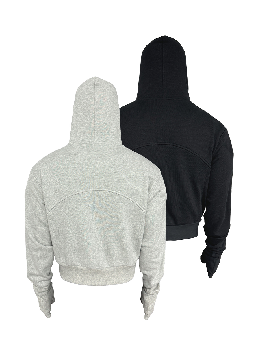 Boxer Hoodie with Five-Finger Gloves and Shoulder Armor, Fitted Style, Perfect for Boxing and Training, Sporty and Functional Boxer Hoodie with Five-Finger Gloves and Shoulder Armor, Fitted Style, Perfect for Boxing and Training, Sporty and Functional