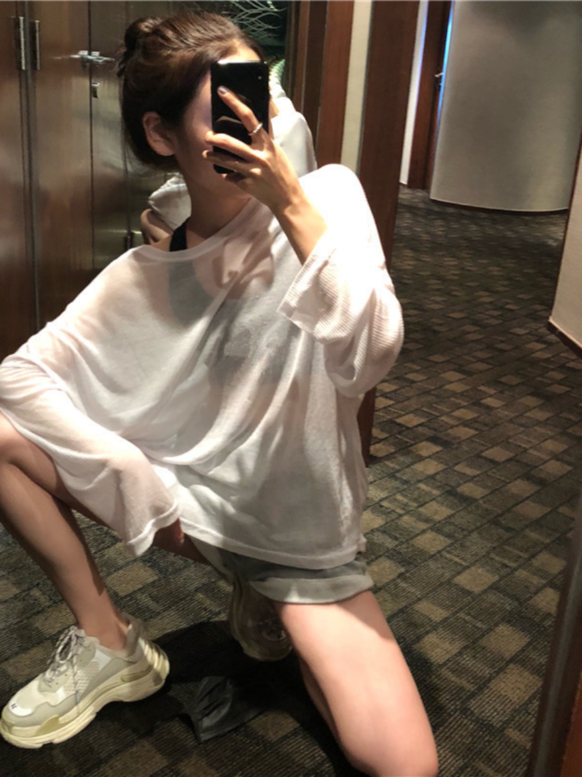 Breathable Long Sleeve Hip-Hop Dance T-Shirt for Women, Loose Fit Performance Top for Jazz Dance Practice, Y2K Style