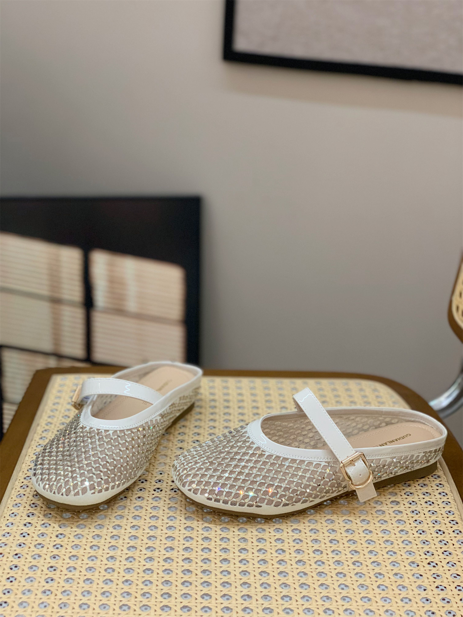 Breathable Mesh Hollow Mary Jane Slippers for Women - 2025 Summer Outdoor Wear, Lazy Closed-Toe Design Breathable Mesh Hollow Mary Jane Slippers for Women - 2025 Summer Outdoor Wear, Lazy Closed-Toe Design