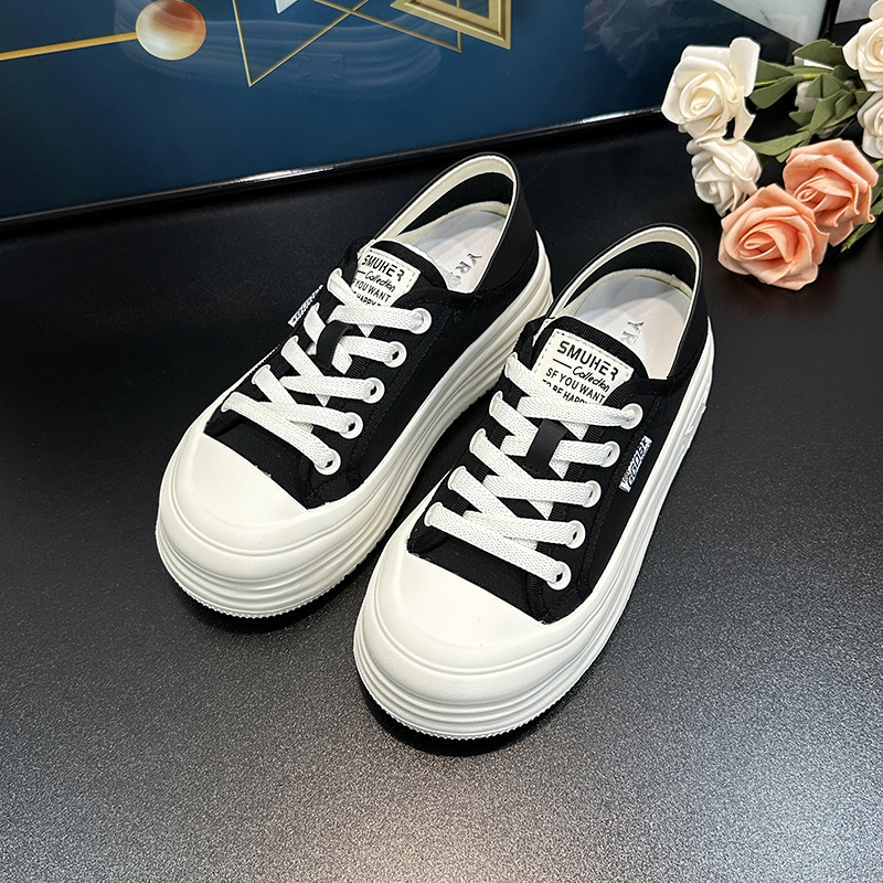 Breathable Mesh White Sneakers for Women - 2025 Summer Korean Style Yellow Thick-Soled Height-Increasing Casual Sports Shoes Breathable Mesh White Sneakers for Women - 2025 Summer Korean Style Yellow Thick-Soled Height-Increasing Casual Sports Shoes