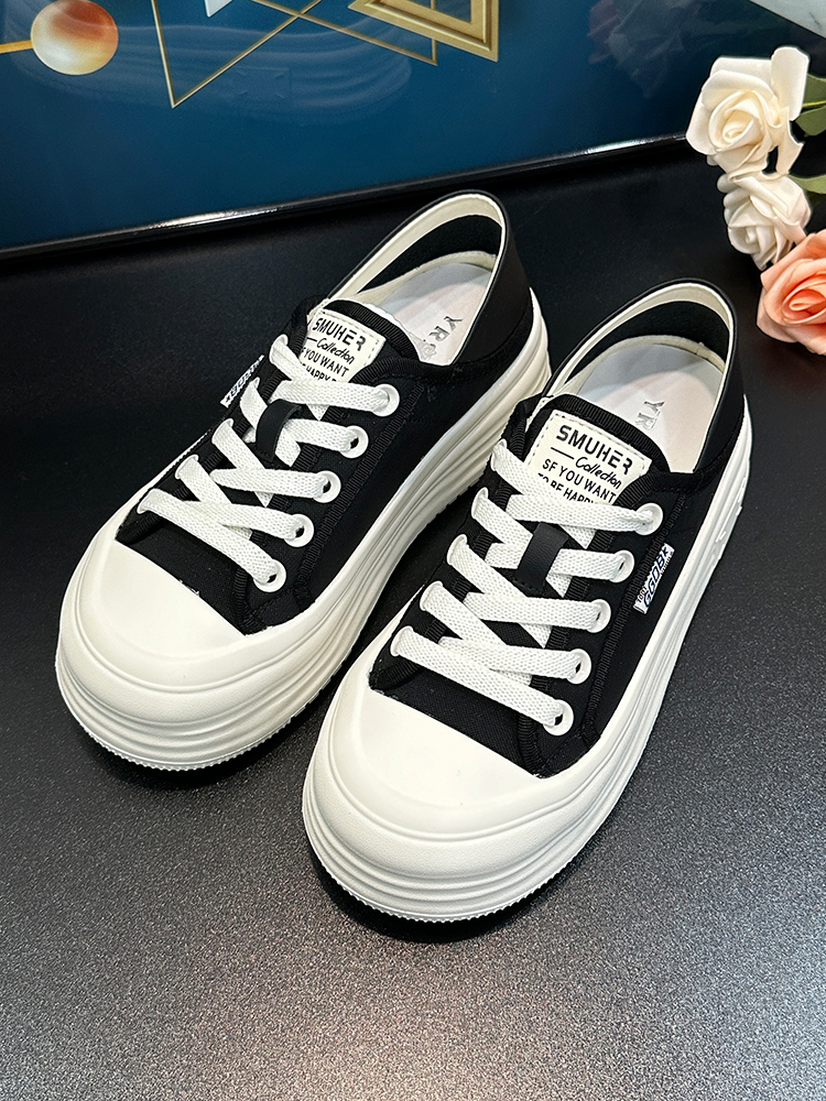 Breathable Mesh White Sneakers for Women - 2025 Summer Korean Style Yellow Thick-Soled Height-Increasing Casual Sports Shoes Breathable Mesh White Sneakers for Women - 2025 Summer Korean Style Yellow Thick-Soled Height-Increasing Casual Sports Shoes