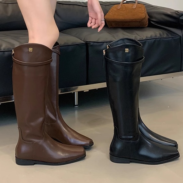 Brown Over-the-Knee Western Boots for Women - Retro Martin Style, 2025 Spring Autumn Fashion, Trendy Long Boots Brown Over-the-Knee Western Boots for Women - Retro Martin Style, 2025 Spring Autumn Fashion, Trendy Long Boots