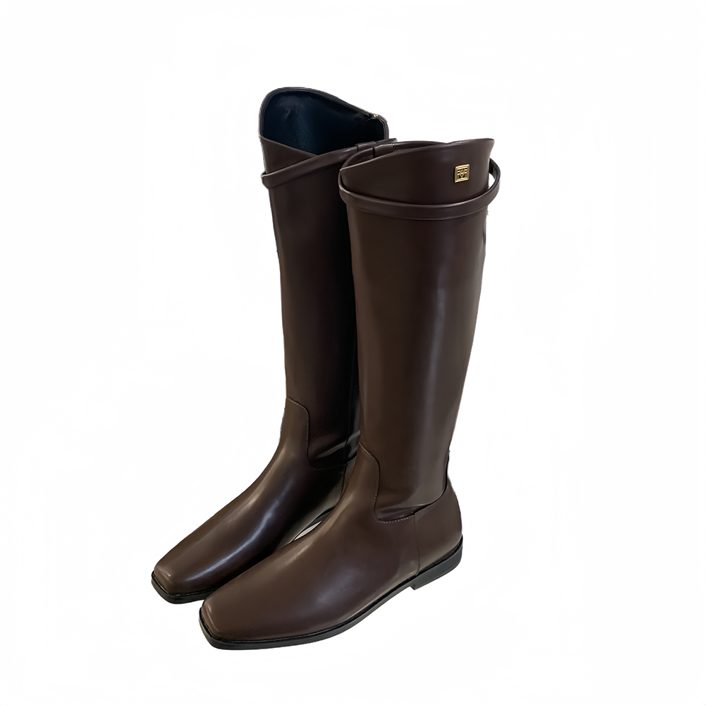 Brown Over-the-Knee Western Boots for Women - Retro Martin Style, 2025 Spring Autumn Fashion, Trendy Long Boots Brown Over-the-Knee Western Boots for Women - Retro Martin Style, 2025 Spring Autumn Fashion, Trendy Long Boots