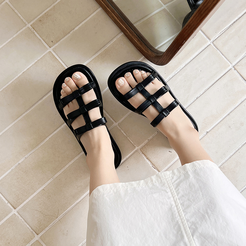 Casual Large Size Women's Bow Flat Sandals for Summer - Comfortable Outdoor Slippers for Wide Feet 41-43 Casual Large Size Women's Bow Flat Sandals for Summer - Comfortable Outdoor Slippers for Wide Feet 41-43