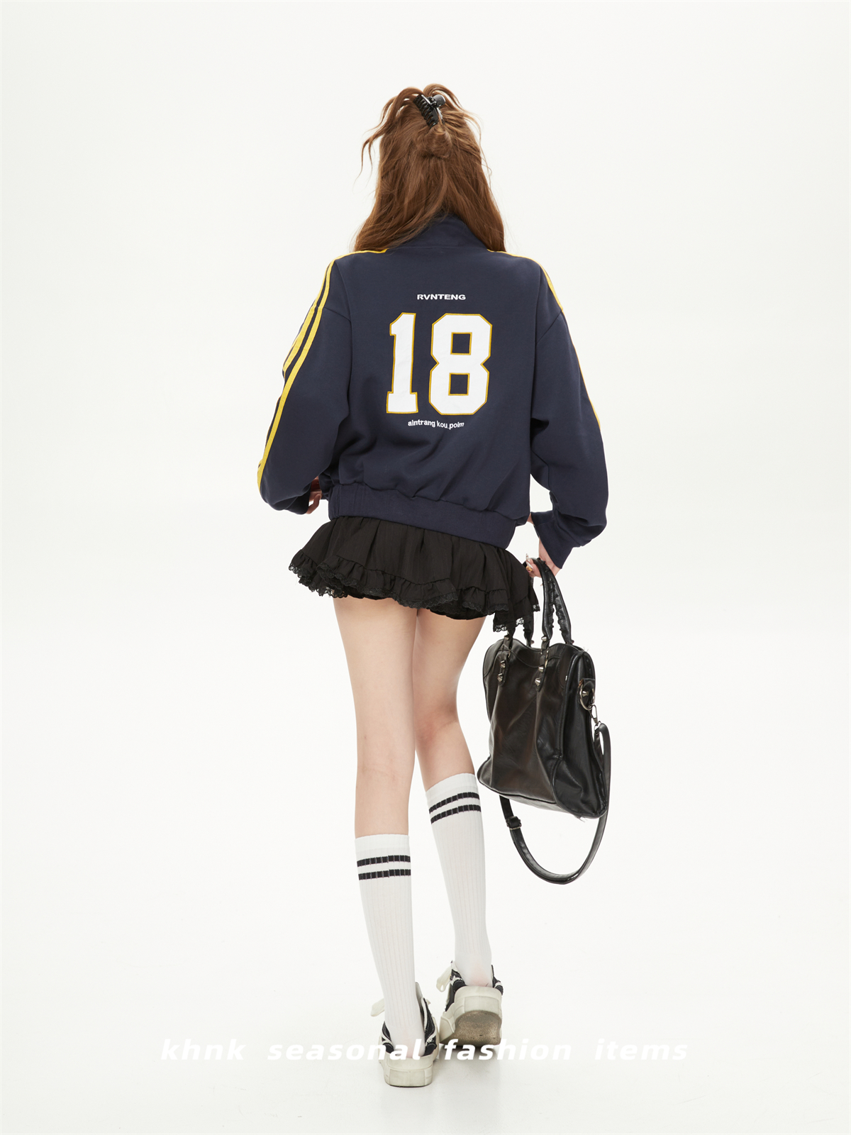 Casual Sea Salt Blue Striped Embroidered Short Cardigan Sweatshirt for Women - Trendy Korean Style Spring Autumn Jacket Casual Sea Salt Blue Striped Embroidered Short Cardigan Sweatshirt for Women - Trendy Korean Style Spring Autumn Jacket