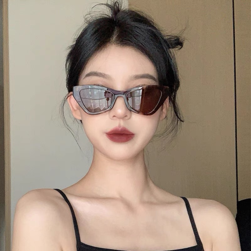 Cat-Eye Leopard Print Sunglasses for Women, Tortoiseshell Retro Glasses for Round Faces, Trendy European American Style Cat-Eye Leopard Print Sunglasses for Women, Tortoiseshell Retro Glasses for Round Faces, Trendy European American Style