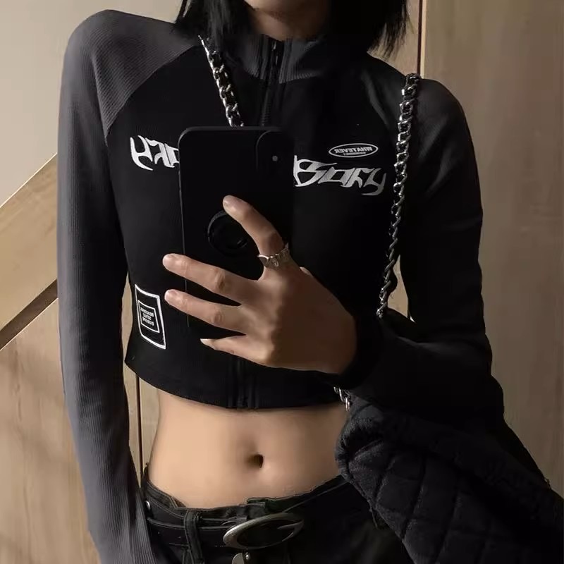 Chic K-Pop Music Festival Short Top - Sweet Spicy Design, Cool European & American Style, Perfect for Hot Girls and 90s Fashion Lovers Chic K-Pop Music Festival Short Top - Sweet Spicy Design, Cool European & American Style, Perfect for Hot Girls and 90s Fashion Lovers