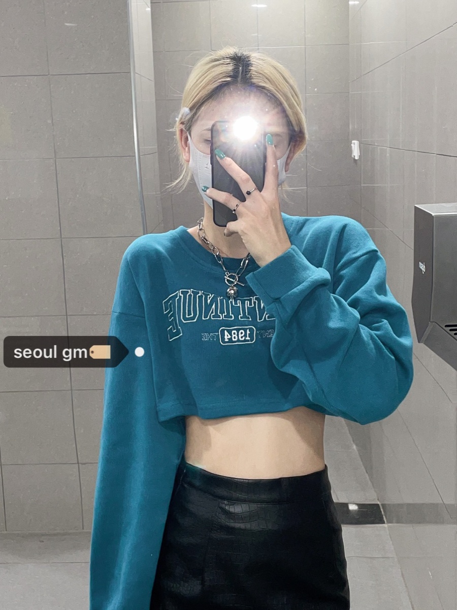 Chic Women's Hip Hop Sweatshirt - Thin Spring Autumn Style, Street Dance Jazz Top, American High Street Fashion, æ¸¯é£Ž Inspired