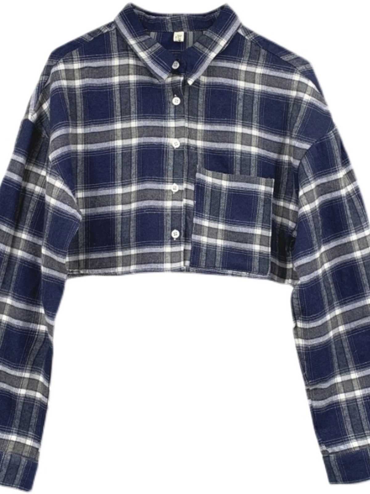 Chic Women's Plaid Shirt, Long Sleeves, Autumn Fashion, Stylish Hong Kong-Inspired Top, Instagram-Worthy Look, Trendy Design Chic Women's Plaid Shirt, Long Sleeves, Autumn Fashion, Stylish Hong Kong-Inspired Top, Instagram-Worthy Look, Trendy Design