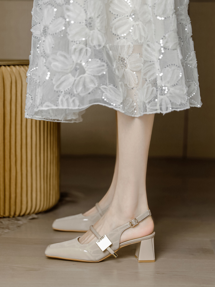 Chinese-Style Chunky-Heeled Sandals for Women - Retro Qipao Mary Jane Flats with National Style - 2025 Fashion Trend Chinese-Style Chunky-Heeled Sandals for Women - Retro Qipao Mary Jane Flats with National Style - 2025 Fashion Trend