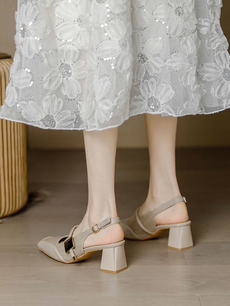 Chinese-Style Chunky-Heeled Sandals for Women - Retro Qipao Mary Jane Flats with National Style - 2025 Fashion Trend Chinese-Style Chunky-Heeled Sandals for Women - Retro Qipao Mary Jane Flats with National Style - 2025 Fashion Trend