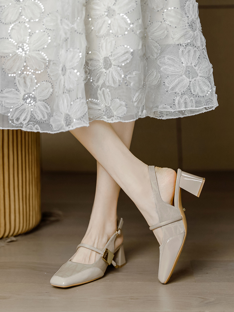 Chinese-Style Chunky-Heeled Sandals for Women - Retro Qipao Mary Jane Flats with National Style - 2025 Fashion Trend Chinese-Style Chunky-Heeled Sandals for Women - Retro Qipao Mary Jane Flats with National Style - 2025 Fashion Trend