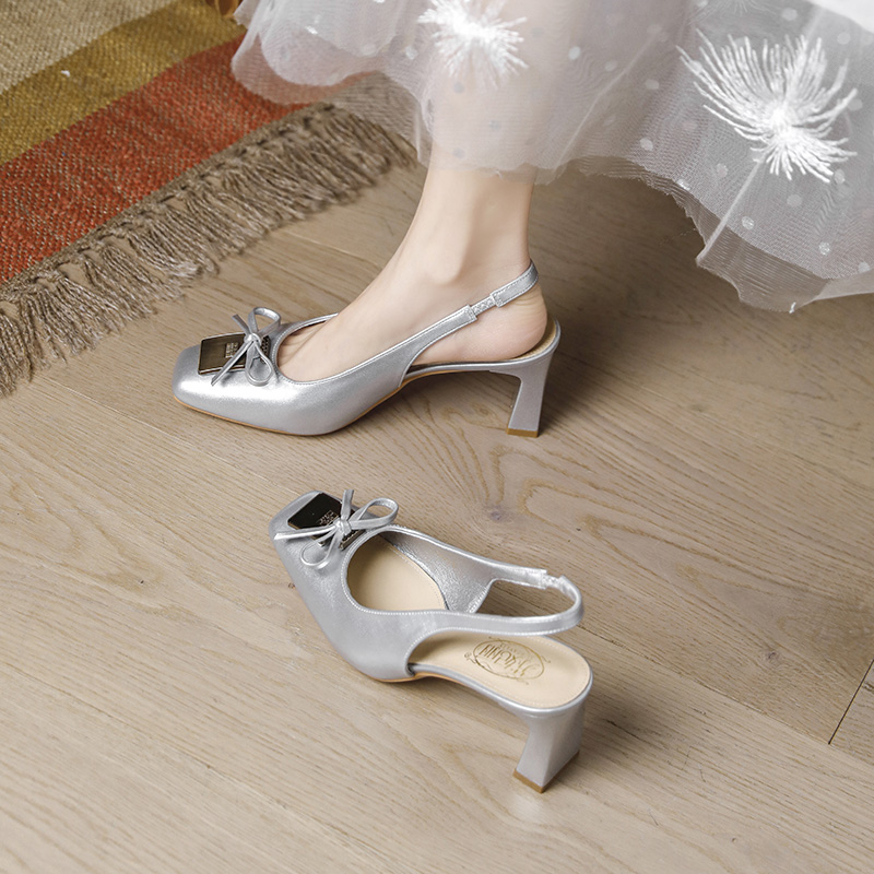 Chunky Heel Mary Jane Sandals for Women, Open-Back Square Toe, Nude Pink, Minimalist Summer Style, 2025 Trendy Fashion Footwear Chunky Heel Mary Jane Sandals for Women, Open-Back Square Toe, Nude Pink, Minimalist Summer Style, 2025 Trendy Fashion Footwear