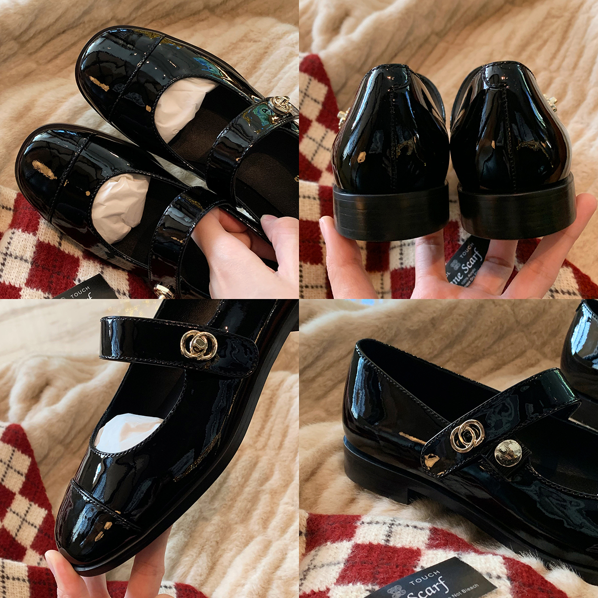 Chunky Heel Mary Jane Shoes for Women - Genuine Leather, French Retro Style, Spring Summer Collection, Low-Heeled Fashion Flats Chunky Heel Mary Jane Shoes for Women - Genuine Leather, French Retro Style, Spring Summer Collection, Low-Heeled Fashion Flats