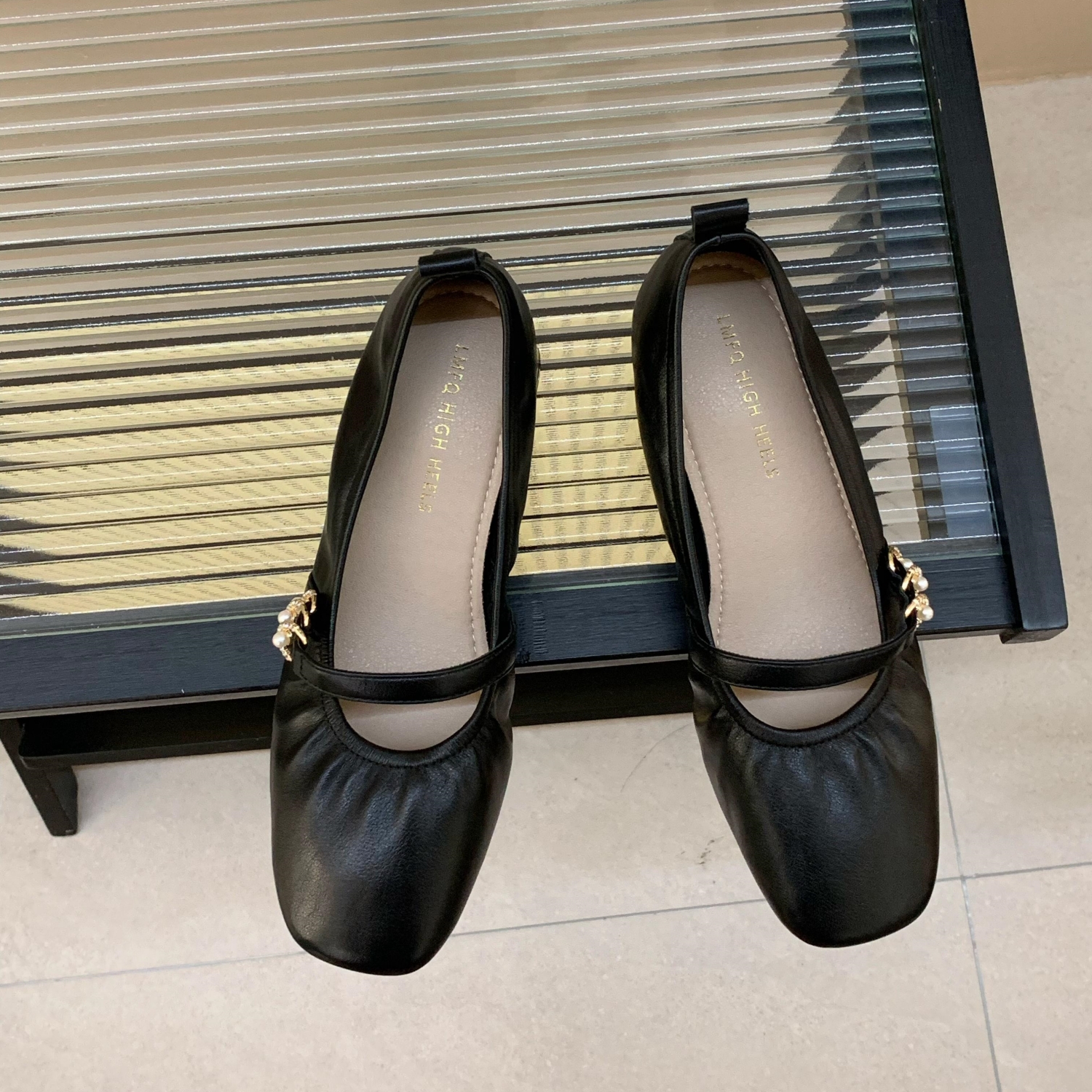 Chunky-Heeled Square-Toe Mary Jane Shoes for Women - Elegant Flats for Spring & Autumn 2025, Perfect for Skirts and Evening Wear Chunky-Heeled Square-Toe Mary Jane Shoes for Women - Elegant Flats for Spring & Autumn 2025, Perfect for Skirts and Evening Wear