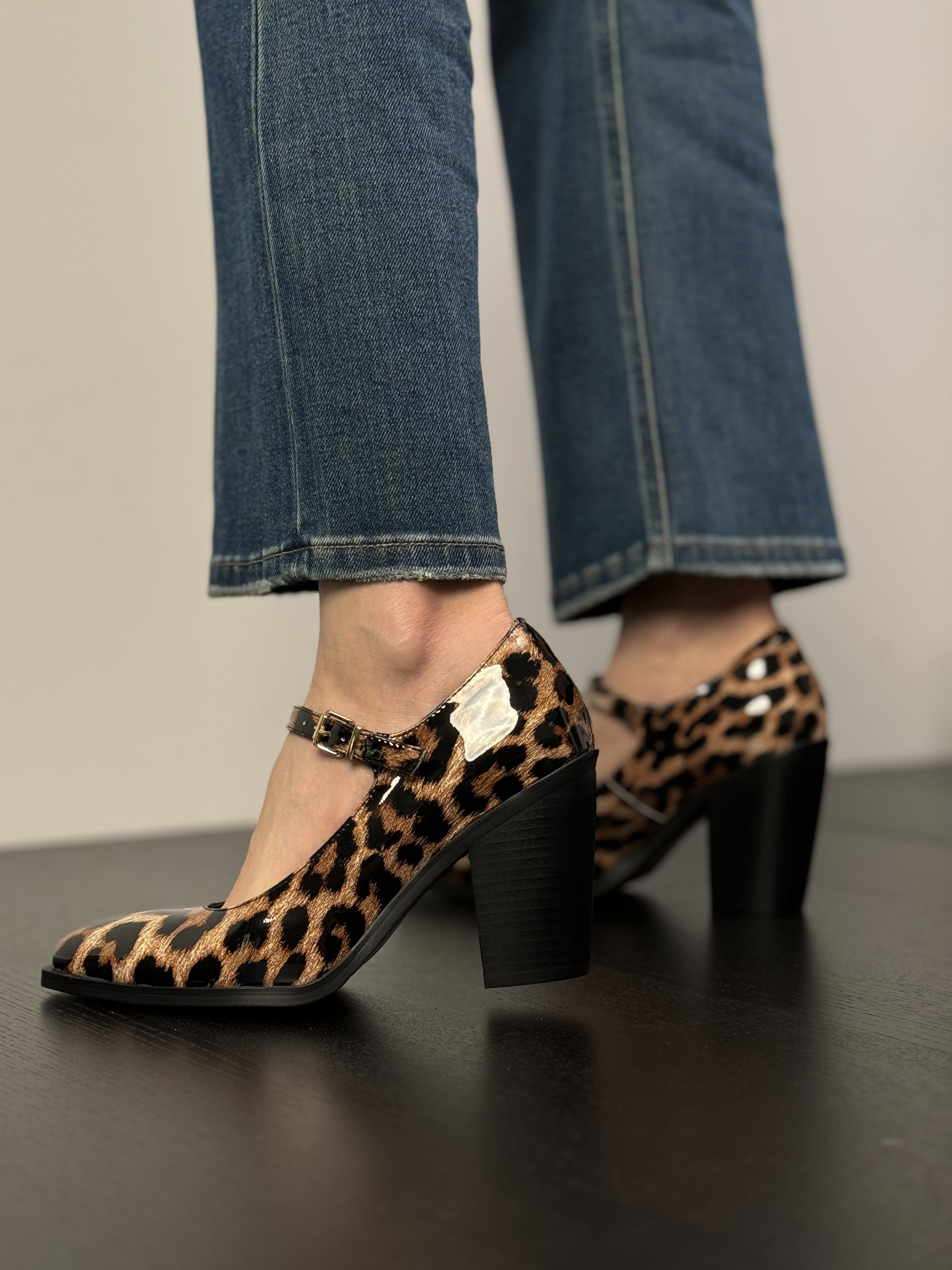 Chunky High Heel Mary Jane Shoes for Women - Pointed Toe, Shallow Mouth Design, Simple Fashionable Witch Style