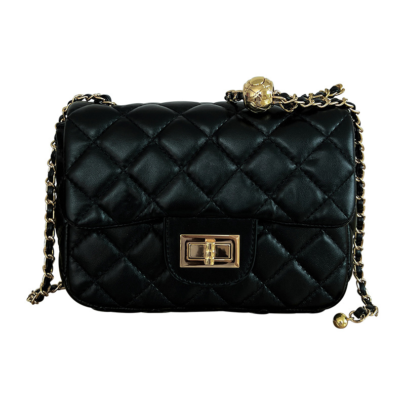 Classic Small Diamond Quilted Chain Shoulder Bag - Trendy Soft Casual Square Purse for Women Classic Small Diamond Quilted Chain Shoulder Bag - Trendy Soft Casual Square Purse for Women
