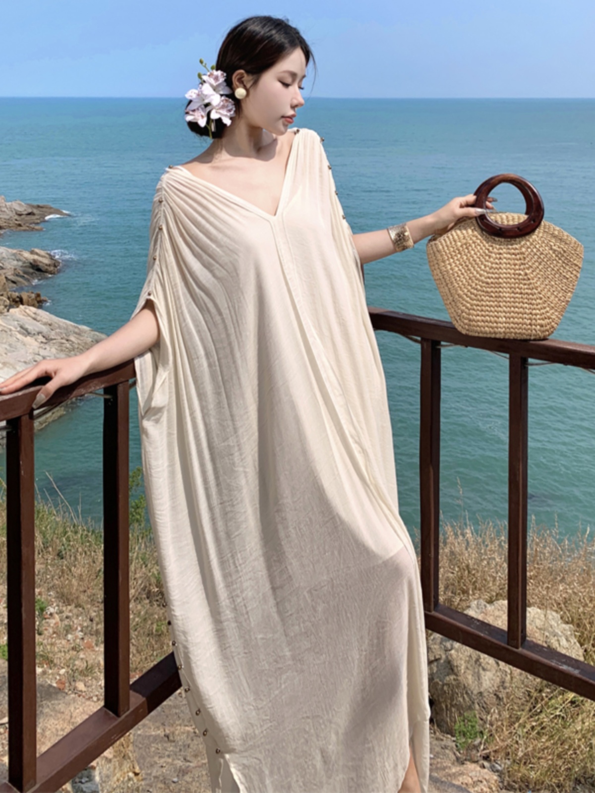 Classical Greek Beach Dress Set - Seaside Vacation Skirt for Fairy Style in Beautiful Sanya, Perfect for Summer 2023 Classical Greek Beach Dress Set - Seaside Vacation Skirt for Fairy Style in Beautiful Sanya, Perfect for Summer 2023