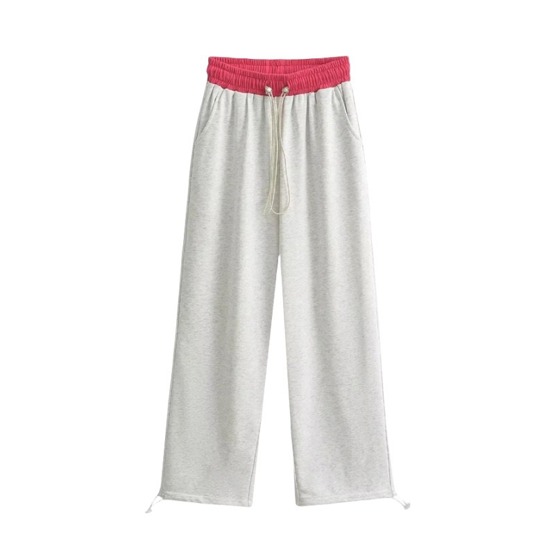 Color Block Loose Straight Leg Sweatpants for Women - Hip Hop Street Dance Casual Pants, Y2K Style, Spliced Design