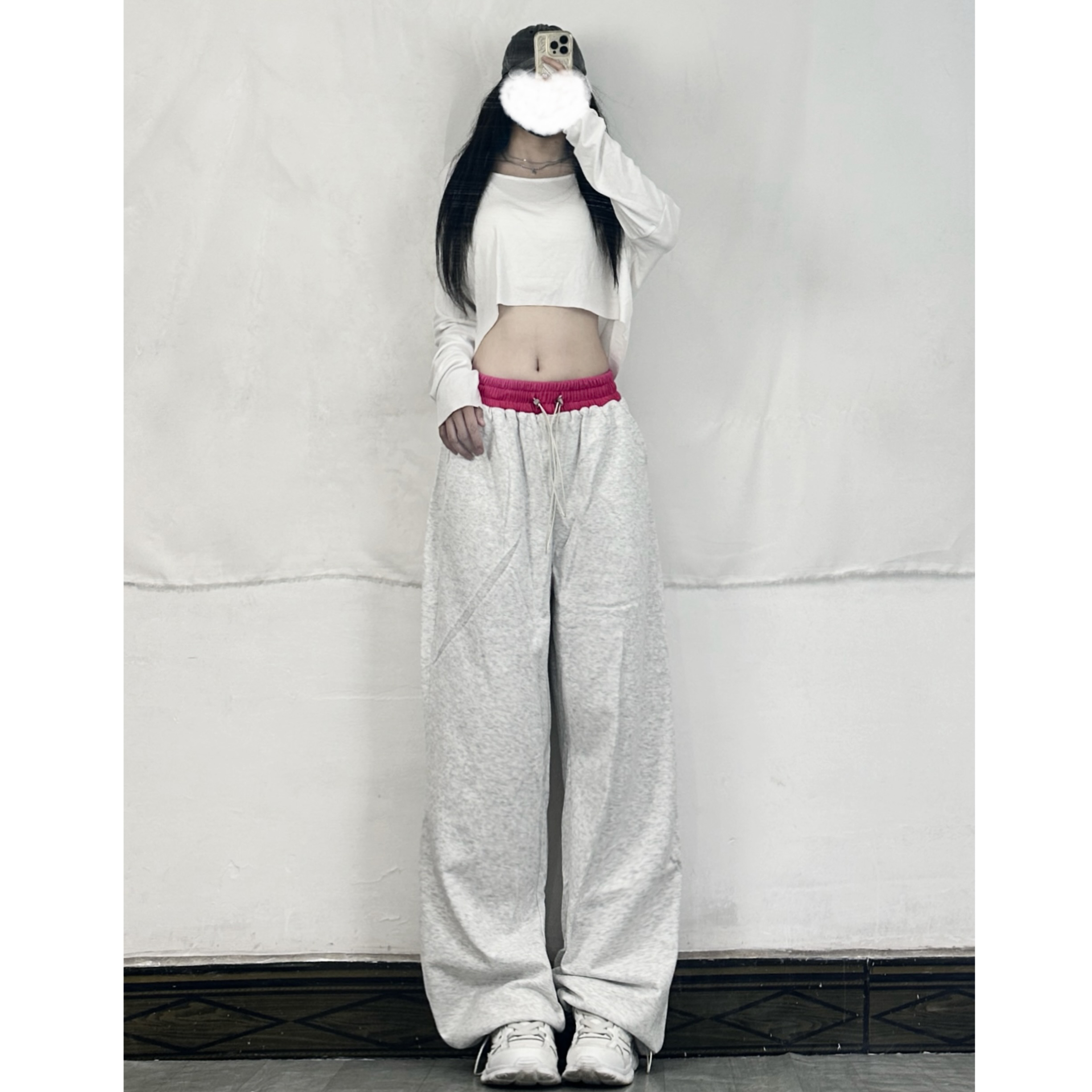 Color Block Loose Straight Leg Sweatpants for Women - Hip Hop Street Dance Casual Pants, Y2K Style, Spliced Design Color Block Loose Straight Leg Sweatpants for Women - Hip Hop Street Dance Casual Pants, Y2K Style, Spliced Design