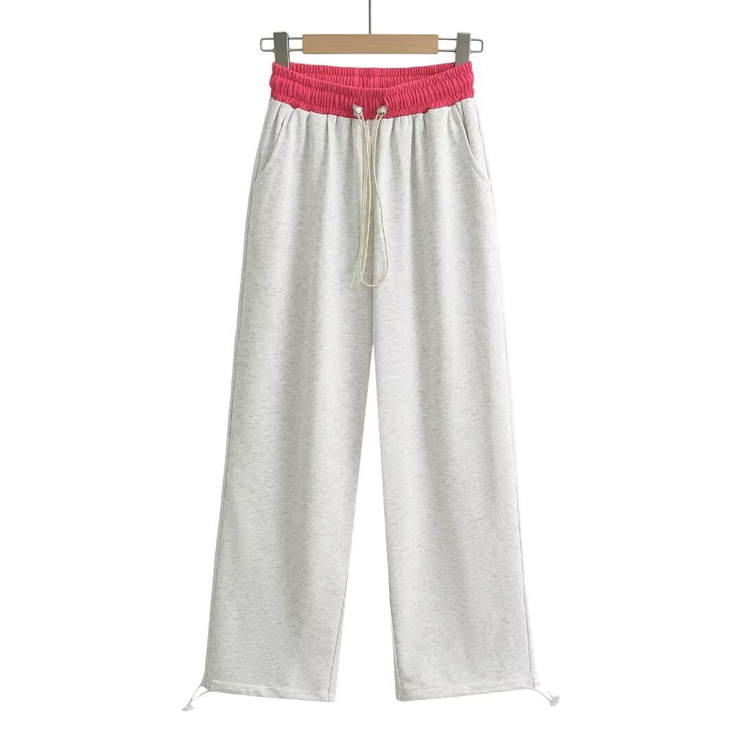 Color Block Loose Straight Leg Sweatpants for Women - Hip Hop Street Dance Casual Pants, Y2K Style, Spliced Design Color Block Loose Straight Leg Sweatpants for Women - Hip Hop Street Dance Casual Pants, Y2K Style, Spliced Design