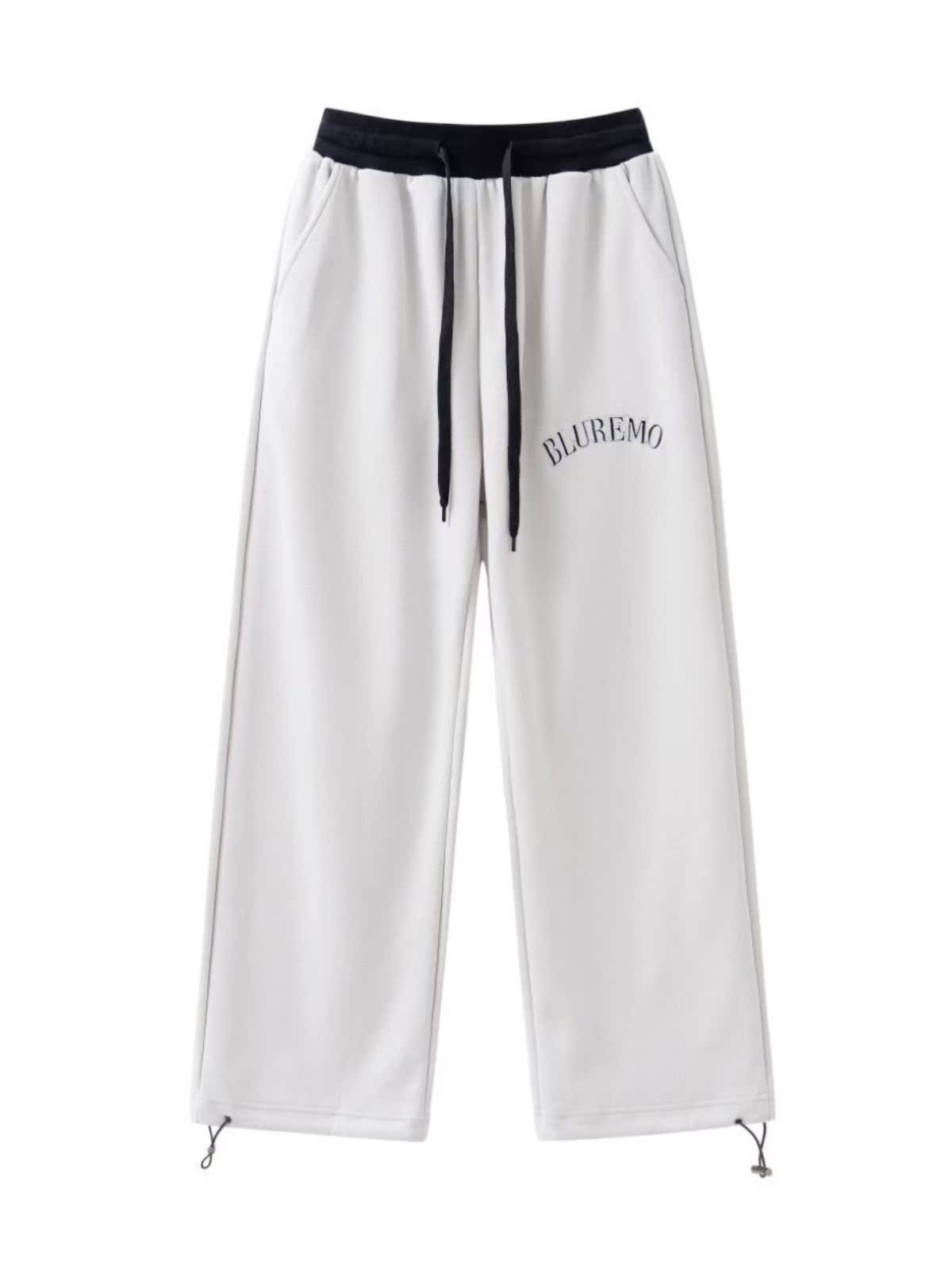 Color-Blocking Spliced Draped Straight-Leg Sweatpants for Women - Loose American Hip-Hop Street Dance Casual Wide-Leg Sports Pants Color-Blocking Spliced Draped Straight-Leg Sweatpants for Women - Loose American Hip-Hop Street Dance Casual Wide-Leg Sports Pants