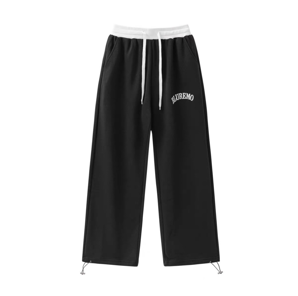Color-Blocking Spliced Draped Straight-Leg Sweatpants for Women - Loose American Hip-Hop Street Dance Casual Wide-Leg Sports Pants Color-Blocking Spliced Draped Straight-Leg Sweatpants for Women - Loose American Hip-Hop Street Dance Casual Wide-Leg Sports Pants