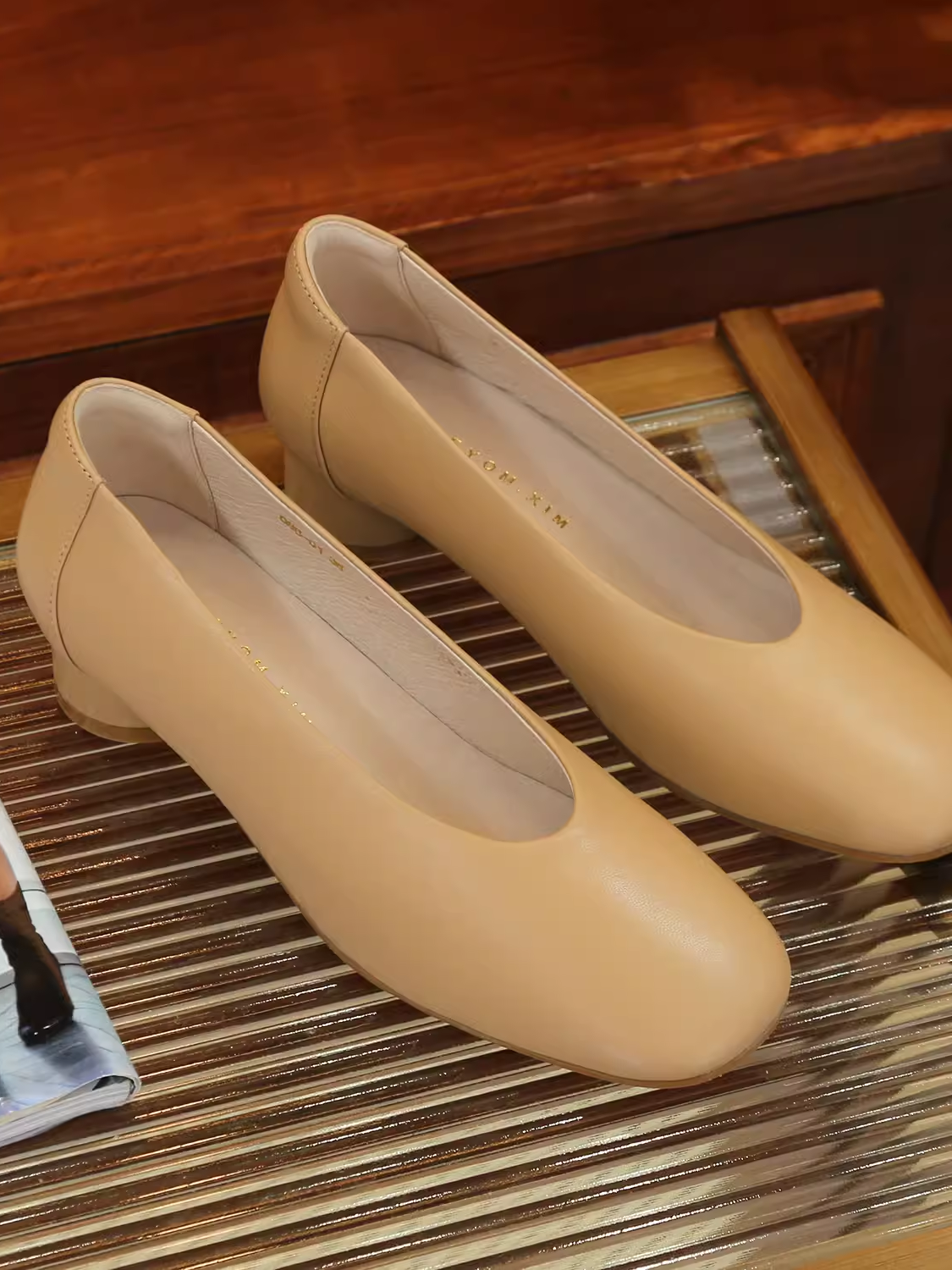 Comfortable 3.5cm Low Chunky Heel Round Toe Genuine Leather Women’s Single Shoes in Soft French Sheepskin - Spring 2025 Fashion Comfortable 3.5cm Low Chunky Heel Round Toe Genuine Leather Women’s Single Shoes in Soft French Sheepskin - Spring 2025 Fashion