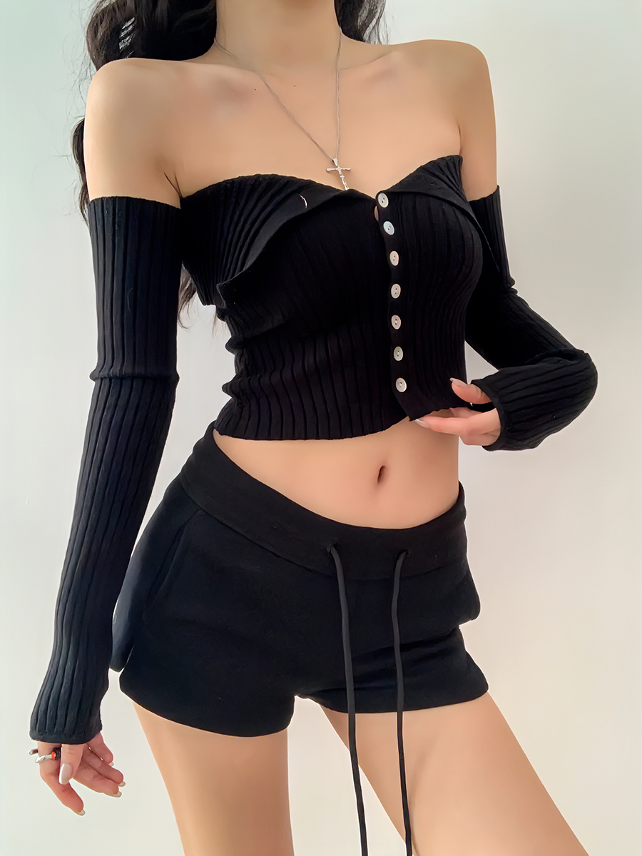 Comfortable Minimalist Solid Color Wide-Leg Sports Shorts for Women - Versatile American Style Activewear for Everyday Wear