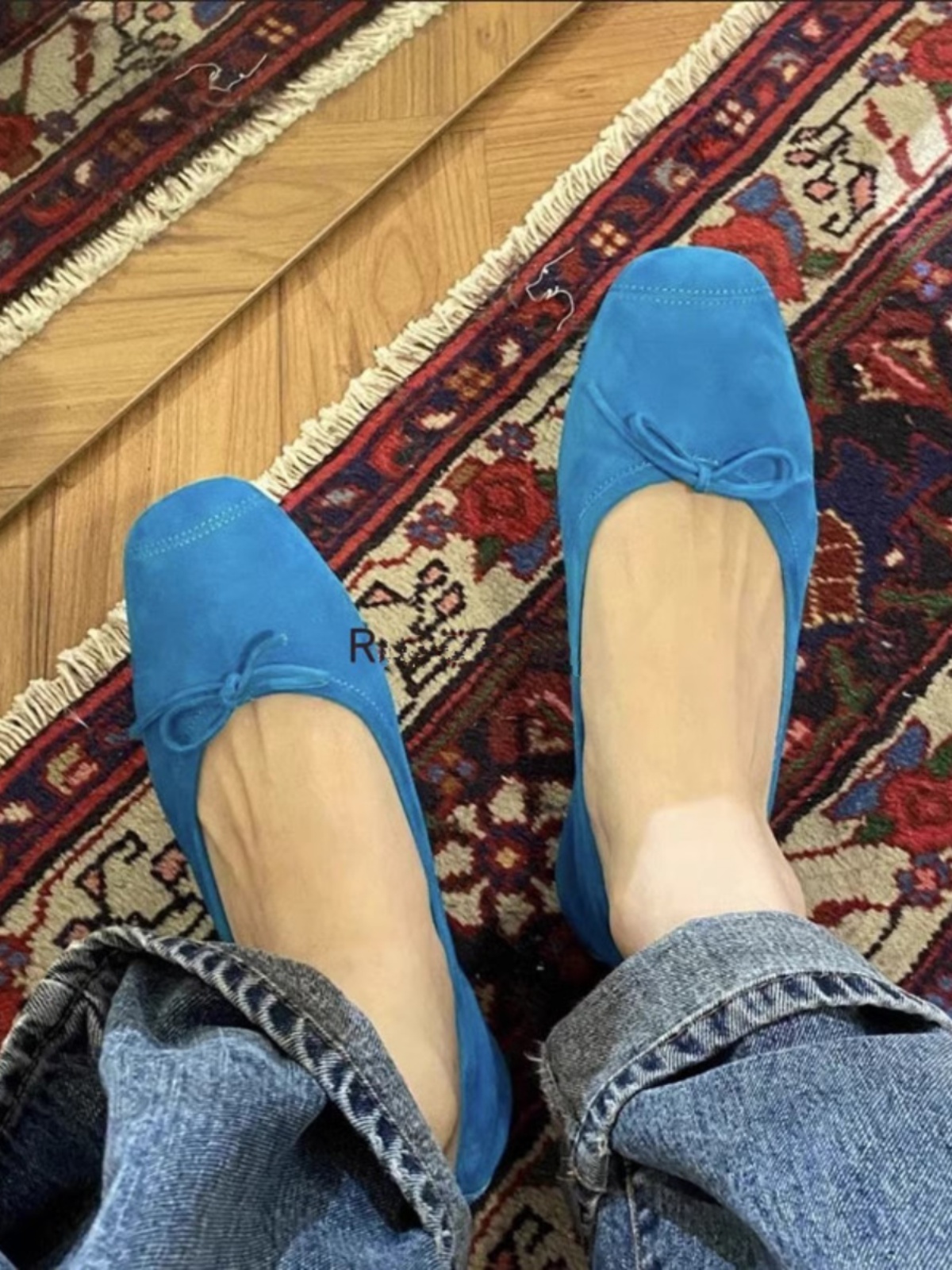 Cowhide French Round-Toe Ballet Flats for Women, Slip-On Casual Loafers, Soft-Soled Grandma Shoes, Comfortable Everyday Footwear Cowhide French Round-Toe Ballet Flats for Women, Slip-On Casual Loafers, Soft-Soled Grandma Shoes, Comfortable Everyday Footwear