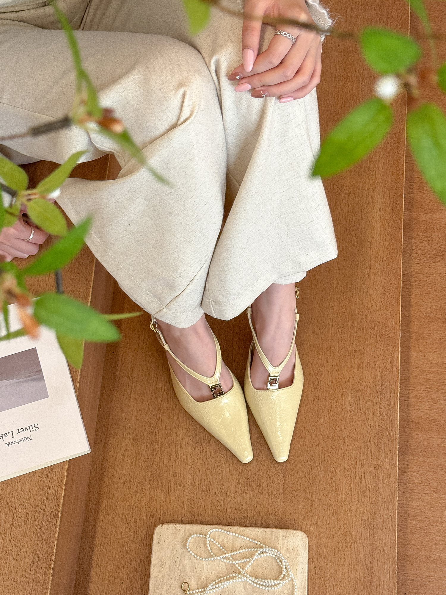 Cream Yellow Pointed Backless High Heels - Women's Spring Sandals 2025, Chic Design for 90s & Y2K Inspired Fashion Cream Yellow Pointed Backless High Heels - Women's Spring Sandals 2025, Chic Design for 90s & Y2K Inspired Fashion