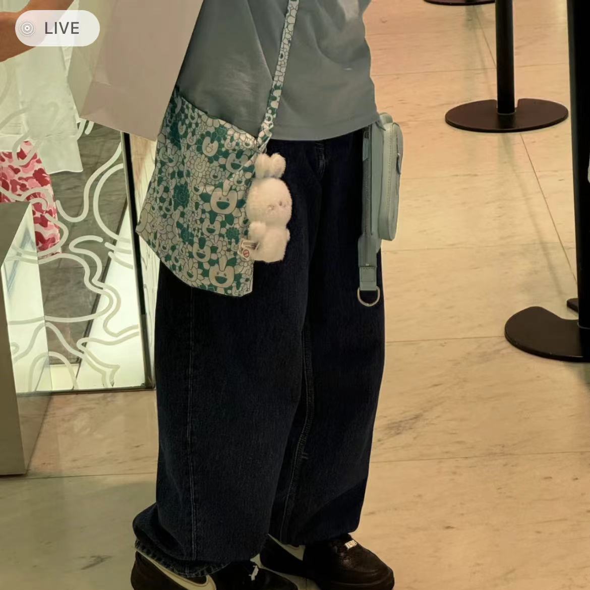 Cute Macaron-Style Floral Single-Shoulder Crossbody Bag | Casual Japanese & Korean Canvas Tote for Commuting