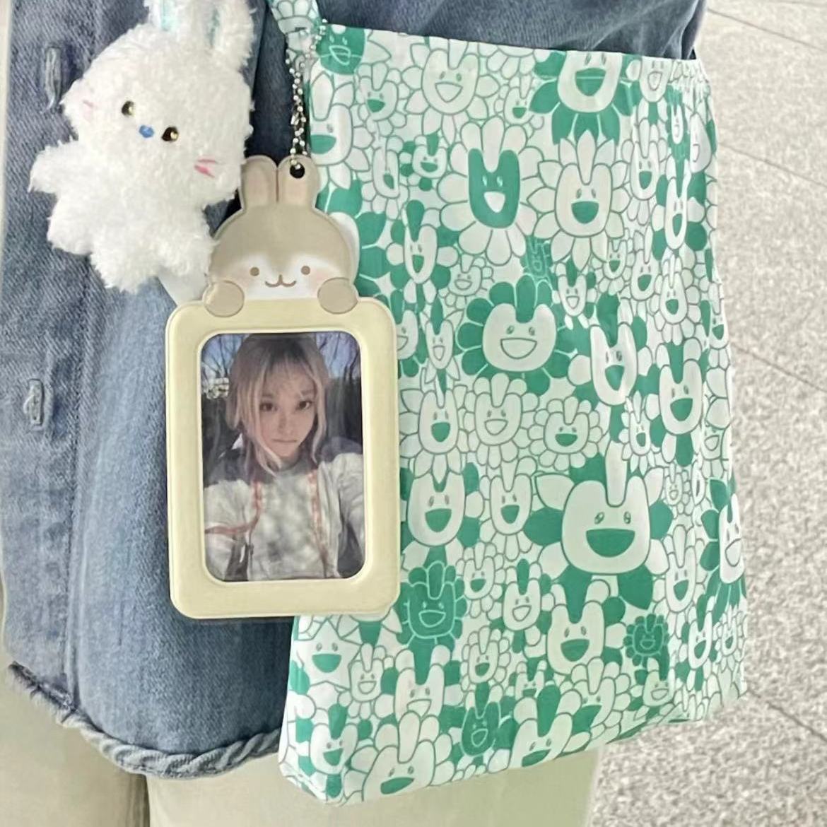 Cute Macaron-Style Floral Single-Shoulder Crossbody Bag | Casual Japanese & Korean Canvas Tote for Commuting