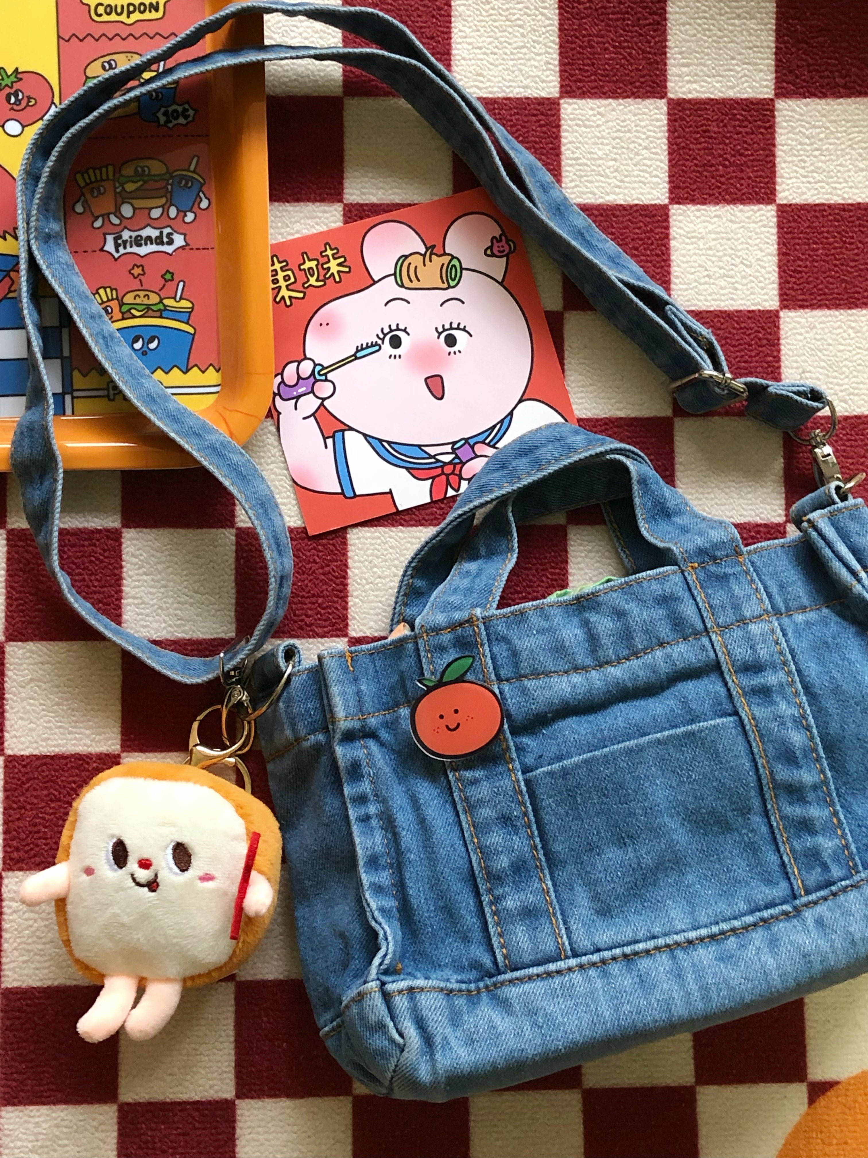 Cute Plush Cartoon Fries Keychain Pendant - Versatile Backpack Accessory, Perfect Gift for Couples and Friends Cute Plush Cartoon Fries Keychain Pendant - Versatile Backpack Accessory, Perfect Gift for Couples and Friends