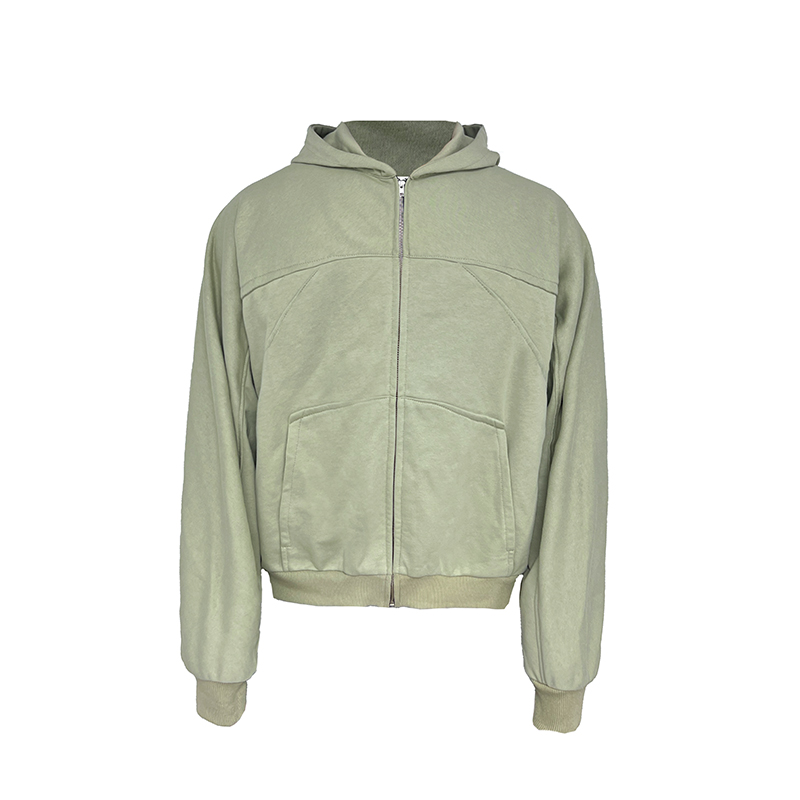 Deconstructed Boxy Fit Flying Squirrel Hoodie - Short Zip-Up Sweatshirt in Trendy Streetwear Style Deconstructed Boxy Fit Flying Squirrel Hoodie - Short Zip-Up Sweatshirt in Trendy Streetwear Style