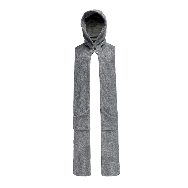 Double-Sided Fleece Lined Balaclava Hat - 40% Wool, Warm Winter Headwear for Outdoor Activities