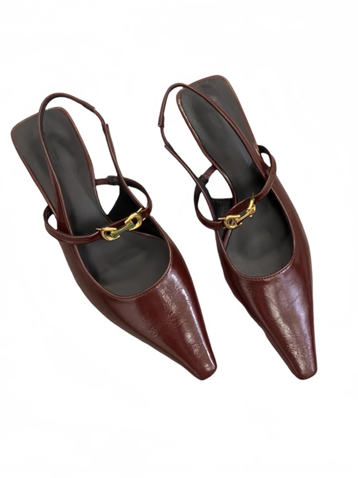 Elegant Black Pointed-Toe High-Heeled Shoes for Women - French Style Closed-Toe Sandals for Spring 2025 Elegant Black Pointed-Toe High-Heeled Shoes for Women - French Style Closed-Toe Sandals for Spring 2025