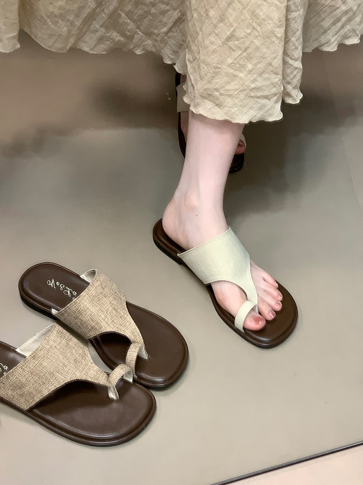 Elegant Casual Flat Thong Sandals for Women - Ocean-Inspired 2025 Fashion Flip-Flops, Perfect for Summer Style