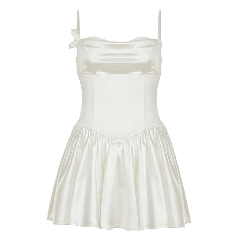 Elegant Champagne Color Floral Strap Dress - High-End Vintage Puff Design with Waist Cinching - Perfect for Special Occasions