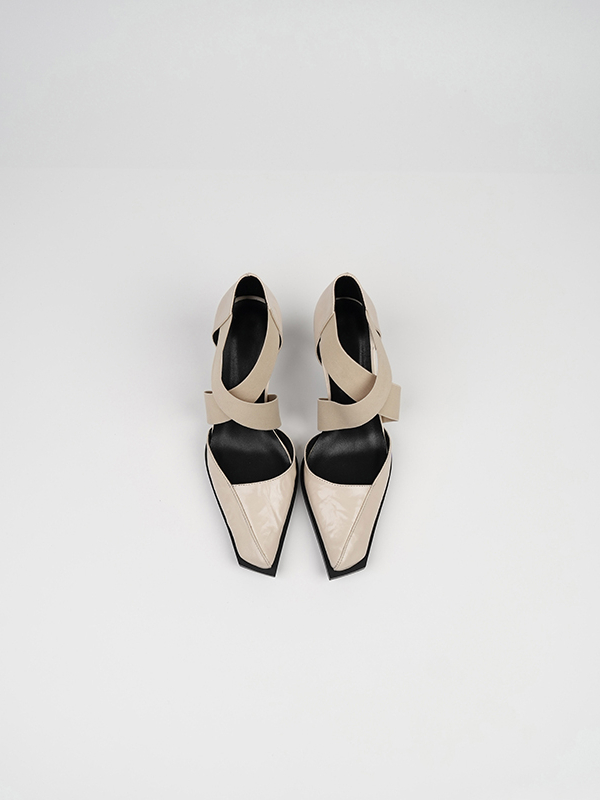 Elegant Hollow Cross Strap White High Heels for Women - Niche Design Shallow Mouth Sandals with Thin Heels, Perfect for Chic Occasions Elegant Hollow Cross Strap White High Heels for Women - Niche Design Shallow Mouth Sandals with Thin Heels, Perfect for Chic Occasions