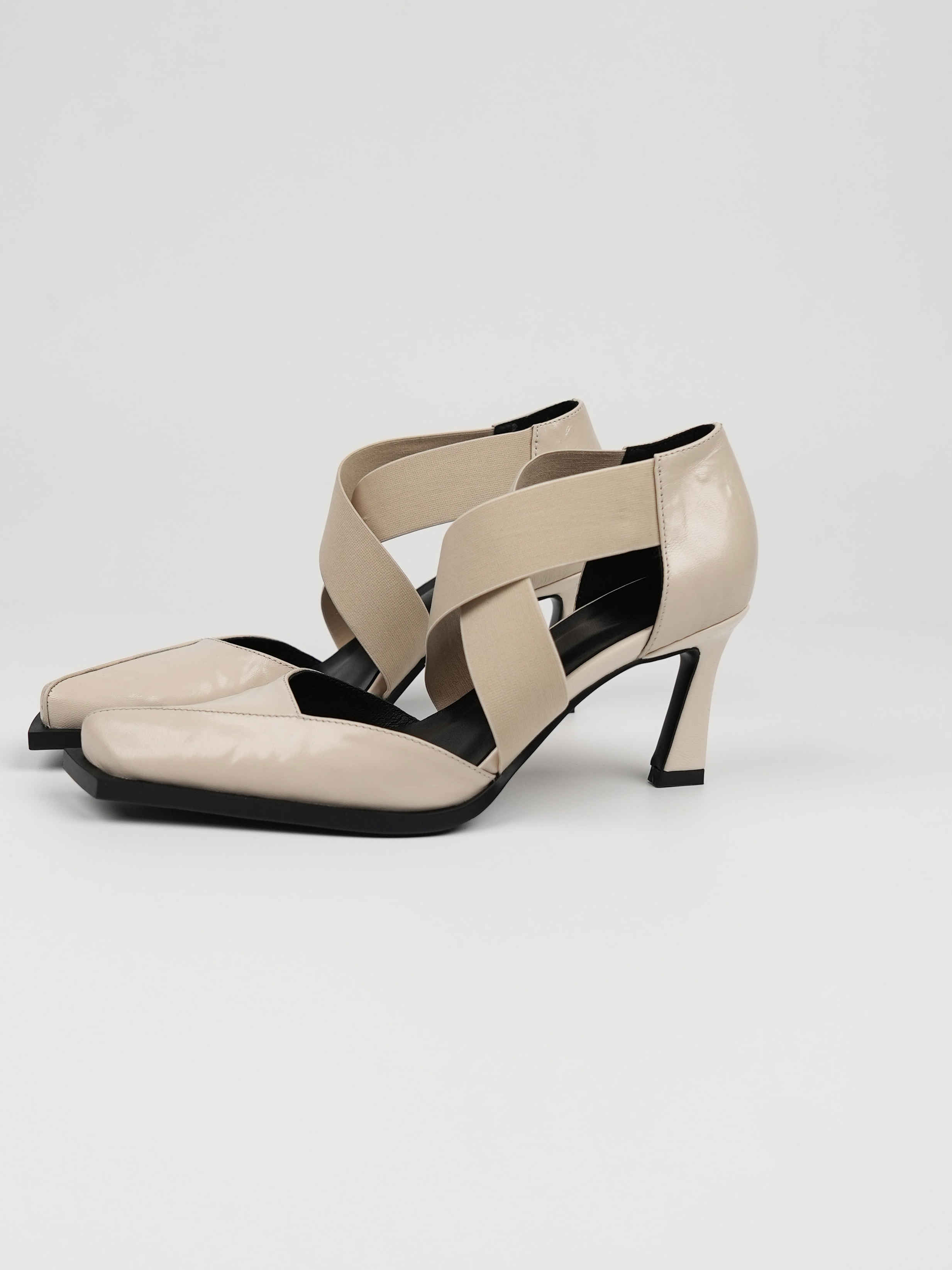 Elegant Hollow Cross Strap White High Heels for Women - Niche Design Shallow Mouth Sandals with Thin Heels, Perfect for Chic Occasions Elegant Hollow Cross Strap White High Heels for Women - Niche Design Shallow Mouth Sandals with Thin Heels, Perfect for Chic Occasions