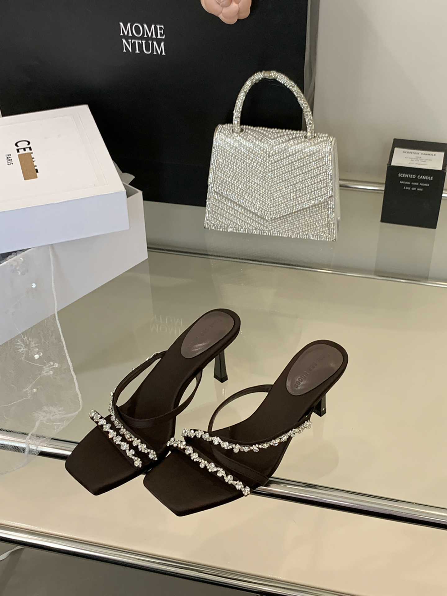 Elegant Nude High Heels Sandals for Summer 2025, Comfortable French Style with Rhinestone Accents, Chic and Sophisticated Women's Footwear Elegant Nude High Heels Sandals for Summer 2025, Comfortable French Style with Rhinestone Accents, Chic and Sophisticated Women's Footwear