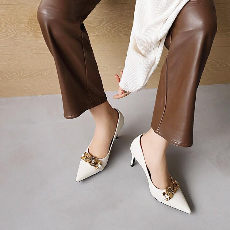 Elegant Pointed Toe Thin Heel Shallow Mouth High Heels for Women - Versatile OL Style, Comfortable 2022 New Fashion Footwear