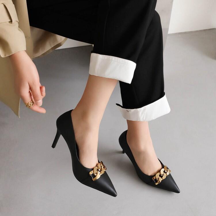 Elegant Pointed Toe Thin Heel Shallow Mouth High Heels for Women - Versatile OL Style, Comfortable 2022 New Fashion Footwear