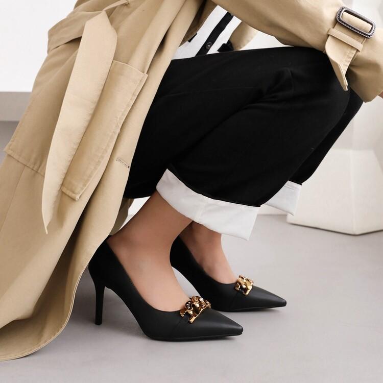 Elegant Pointed Toe Thin Heel Shallow Mouth High Heels for Women - Versatile OL Style, Comfortable 2022 New Fashion Footwear Elegant Pointed Toe Thin Heel Shallow Mouth High Heels for Women - Versatile OL Style, Comfortable 2022 New Fashion Footwear