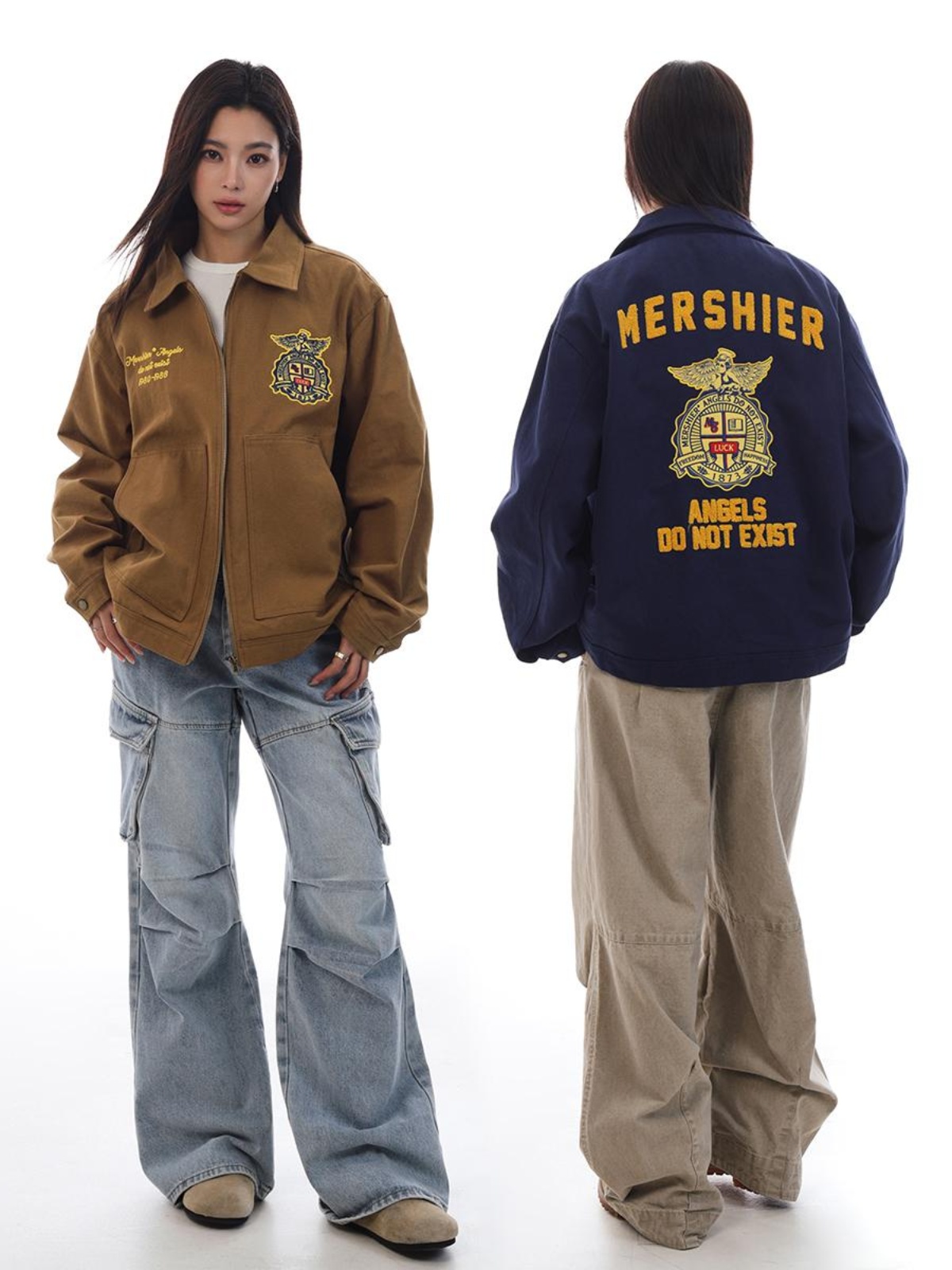 Embroidered American Vintage Barn Style Jacket for Men and Women - Trendy Loose Fit Streetwear Fashion Top Embroidered American Vintage Barn Style Jacket for Men and Women - Trendy Loose Fit Streetwear Fashion Top