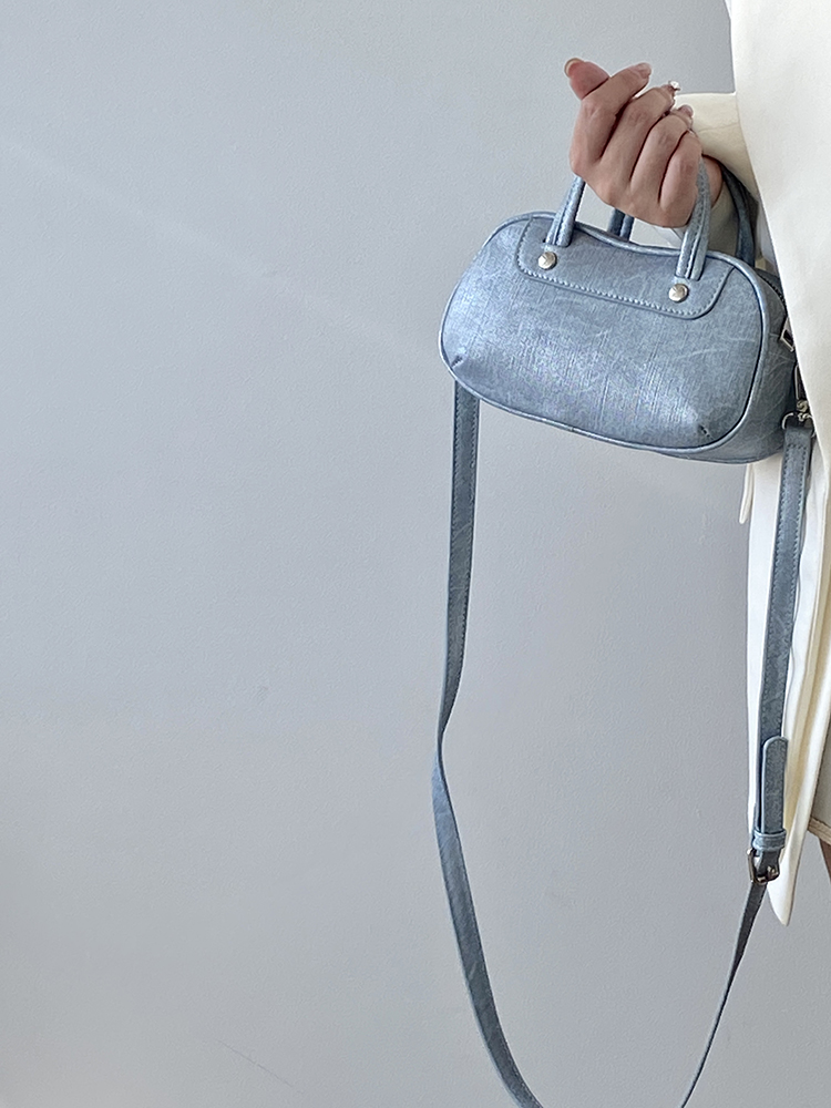 Exquisite Korean Style Small Round Crossbody Bag for Women - Casual Shoulder Handbag 2025 Niche Design