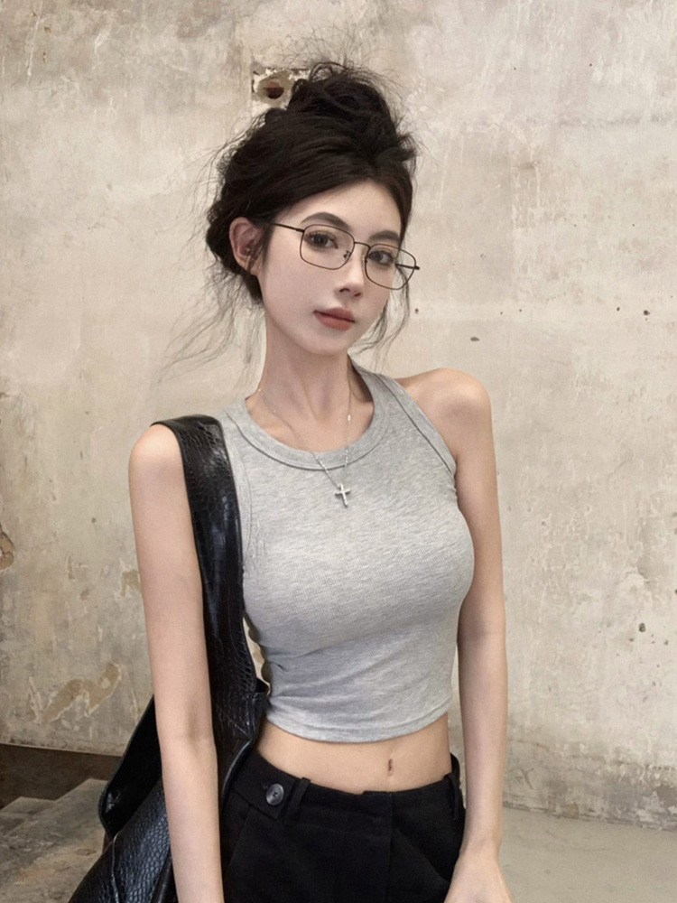 Fitted K-Pop Dance Top for Women - Hot Girl Jazz Performance Outfit for Music Festivals, Trendy and Stylish Dance Attire Fitted K-Pop Dance Top for Women - Hot Girl Jazz Performance Outfit for Music Festivals, Trendy and Stylish Dance Attire